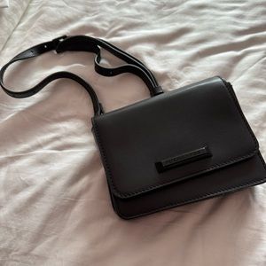Adjustable Black Belt Bag
